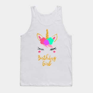 Birthday Girl Unicorn Tank Top